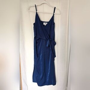 Evidnt LA Blue faux wrap dress, S